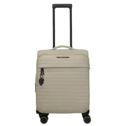Transavia Trolleys|Handbagage Trolleys>Travelite Barbara Stepp 4 Wheel Trolley S champagner