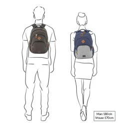 Heren Rugzakken|Dames Rugzakken>Travelite Basics Backpack Melange light grey