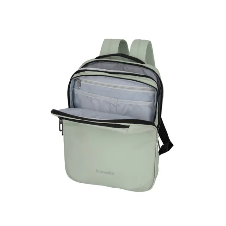Kleine Rugzakken|15.6 Inch Laptoptassen>Travelite Basics Backpack light green