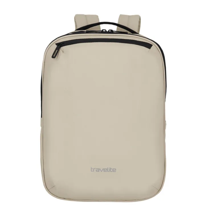Kleine Rugzakken|15.6 Inch Laptoptassen>Travelite Basics Backpack off-white