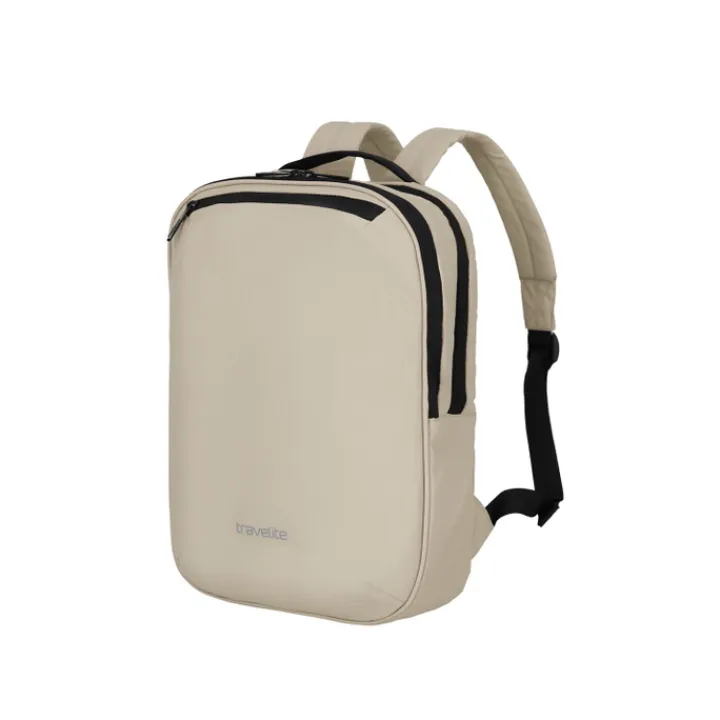 Kleine Rugzakken|15.6 Inch Laptoptassen>Travelite Basics Backpack off-white
