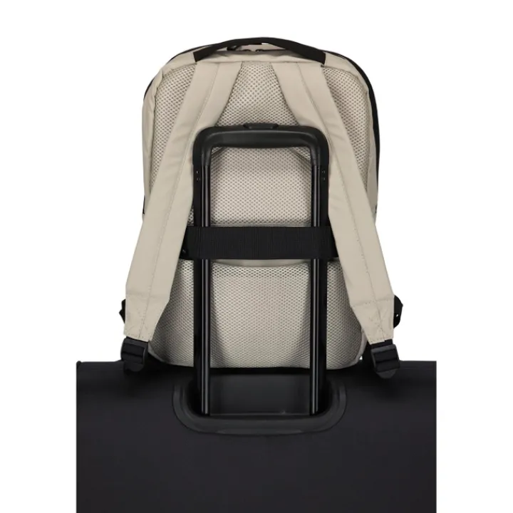 Kleine Rugzakken|15.6 Inch Laptoptassen>Travelite Basics Backpack off-white