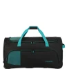 Heren Reistassen|Dames Reistassen>Travelite Basics Fresh Wheeled Duffle black/petrol