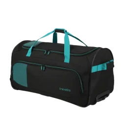 Heren Reistassen|Dames Reistassen>Travelite Basics Fresh Wheeled Duffle black/petrol