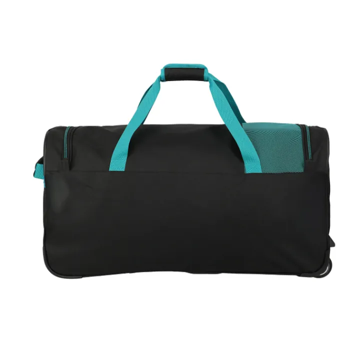 Heren Reistassen|Dames Reistassen>Travelite Basics Fresh Wheeled Duffle black/petrol