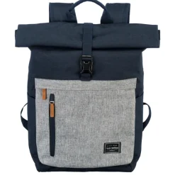 Heren Rugzakken|Dames Rugzakken>Travelite Basics Rollup Backpack navy/grey