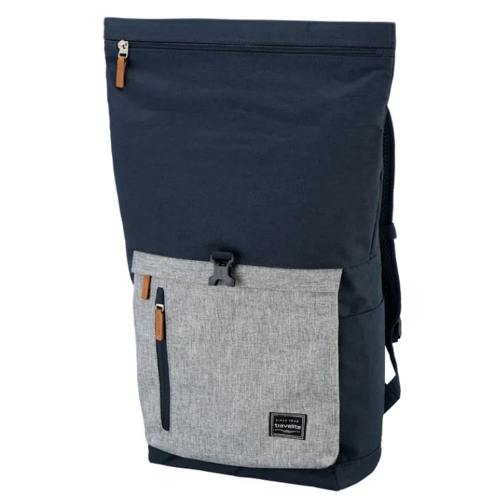 Heren Rugzakken|Dames Rugzakken>Travelite Basics Rollup Backpack navy/grey