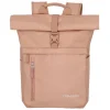 Daypack|15.6 Inch Laptoptassen>Travelite Basics Rollup Backpack rosé