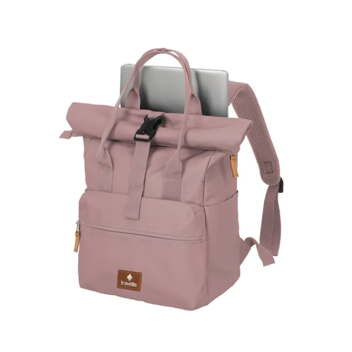 Kleine Rugzakken>Travelite Basics Short Handle Rollup smoky rose
