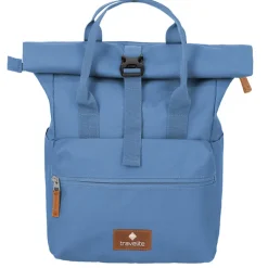 Kleine Rugzakken|Heren Rugzakken>Travelite Basics Short Handle Rollup denim