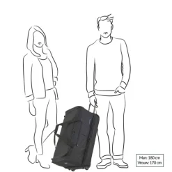 Grote Reistassen|Heren Reistassen>Travelite Basics Wheeled Duffle 70 Expandable black