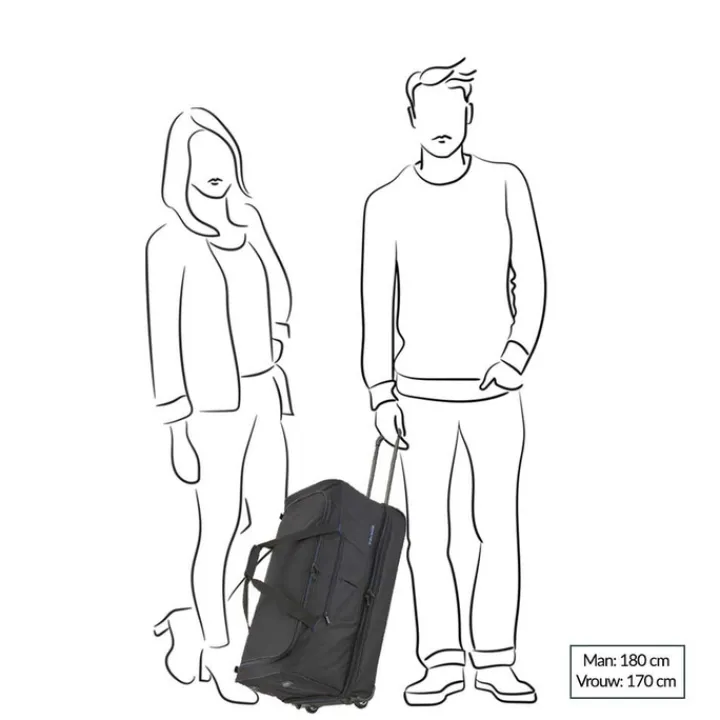 Heren Reistassen|Dames Reistassen>Travelite Basics Wheeled Duffle 55 Expandable grey