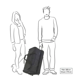 Grote Reistassen|Heren Reistassen>Travelite Basics Wheeled Duffle. Exp. 78cm black