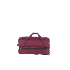 Dames Reistassen|Reistassen Met Wielen>Travelite Basics Wheeled Duffle 55 Expandable dark red