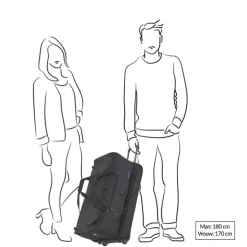 Grote Reistassen|Heren Reistassen>Travelite Basics Wheeled Duffle 70 Expandable marine