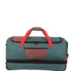 Grote Reistassen|Heren Reistassen>Travelite Basics Wheeled Duffle 70cm Expandable green/orange