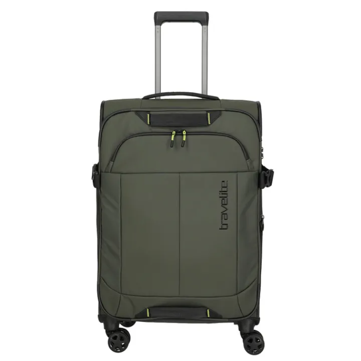 Reistrolleys|Reiskoffers>Travelite Briize 4W Trolley M khaki