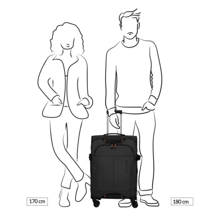 Reistrolleys|Reiskoffers>Travelite Briize 4W Trolley M khaki