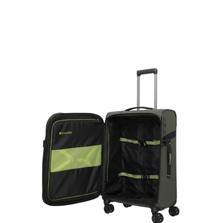 Reistrolleys|Reiskoffers>Travelite Briize 4W Trolley M khaki