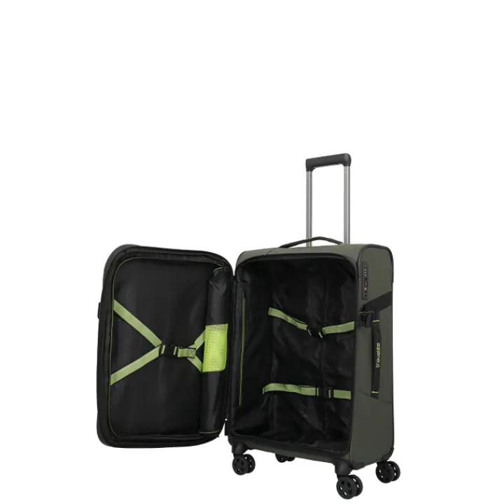 Reistrolleys|Reiskoffers>Travelite Briize 4W Trolley M khaki