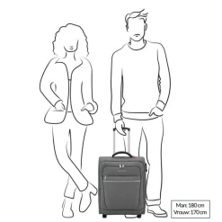 Handbagage Trolleys|Reistrolleys>Travelite Cabin 2 Wiel Boardtrolley turquoise