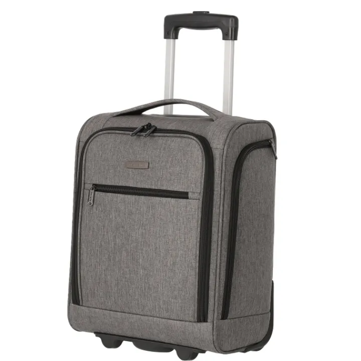Handbagage Trolleys|Reistrolleys>Travelite Cabin 2 Wiel Underseater 43cm grey melange