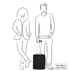 Handbagage Trolleys|Reistrolleys>Travelite Cabin 2 Wiel Underseater 43cm black