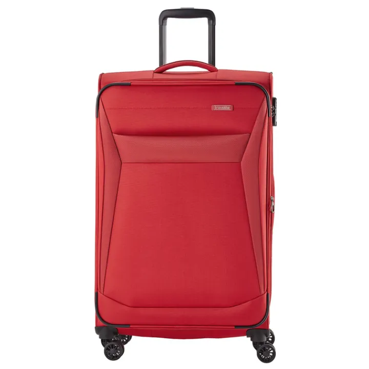 Reistrolleys|Reiskoffers>Travelite Chios 4 Wiel Trolley L red