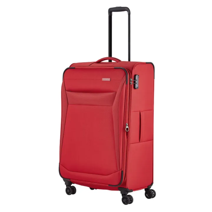Reistrolleys|Reiskoffers>Travelite Chios 4 Wiel Trolley L red
