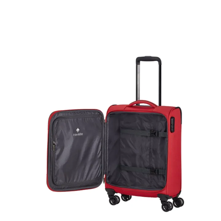 Transavia Trolleys|Ryanair Trolleys>Travelite Chios 4 Wiel Trolley S red