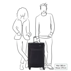 Reistrolleys|Reiskoffers>Travelite Chios 4 Wiel Trolley L black