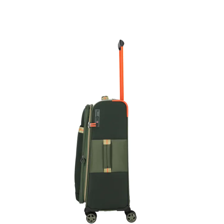 Reistrolleys|Reiskoffers>Travelite Color Craze 4 Wheel Trolley M olive
