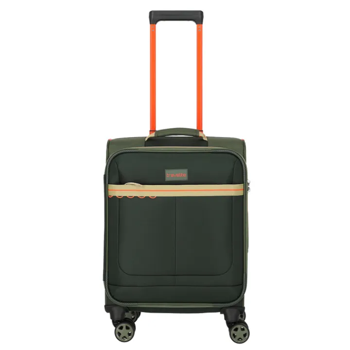 Transavia Trolleys|Ryanair Trolleys>Travelite Color Craze 4 Wheel Cabin Trolley olive