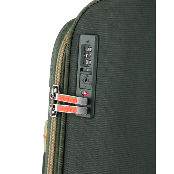 Transavia Trolleys|Ryanair Trolleys>Travelite Color Craze 4 Wheel Cabin Trolley olive