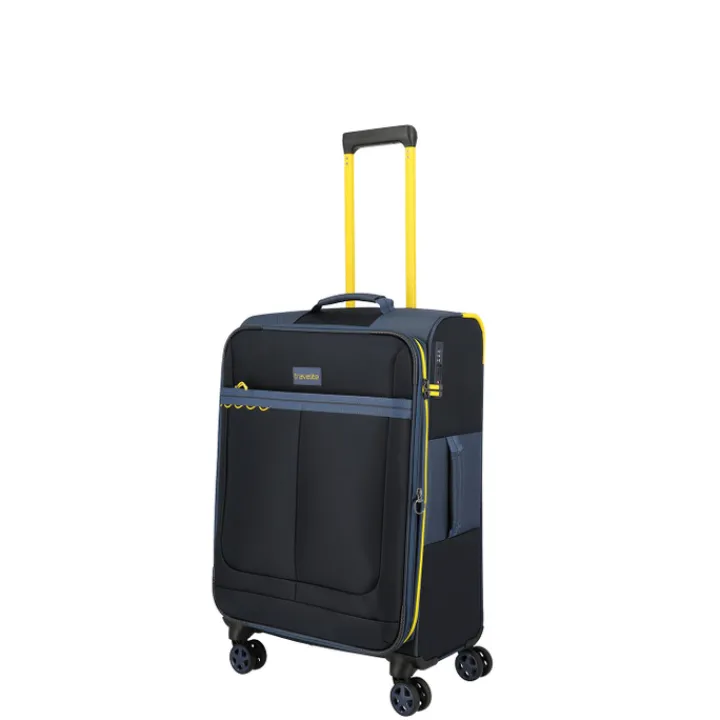 Reistrolleys|Reiskoffers>Travelite Color Craze 4 Wheel Trolley M navy