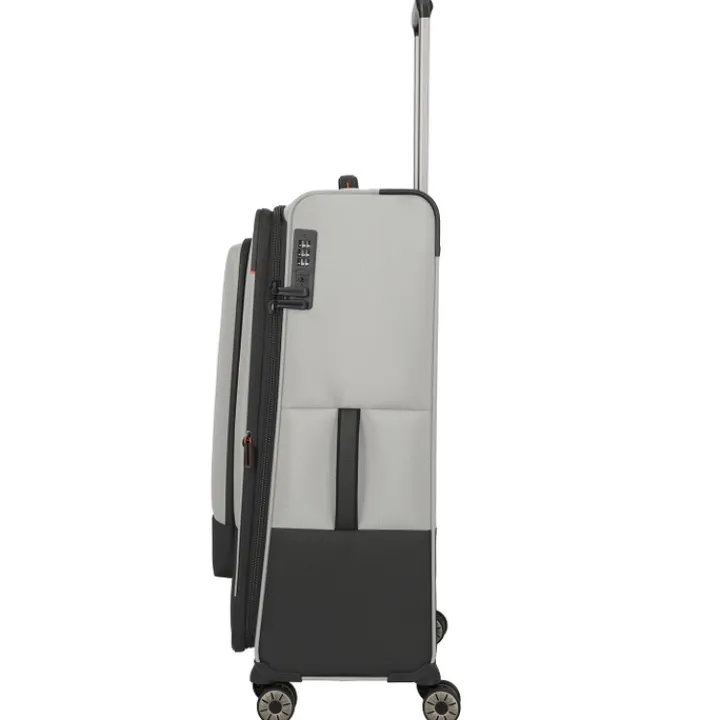 Reistrolleys|Reiskoffers>Travelite Crosslite 5.0 4w Trolley L white sand
