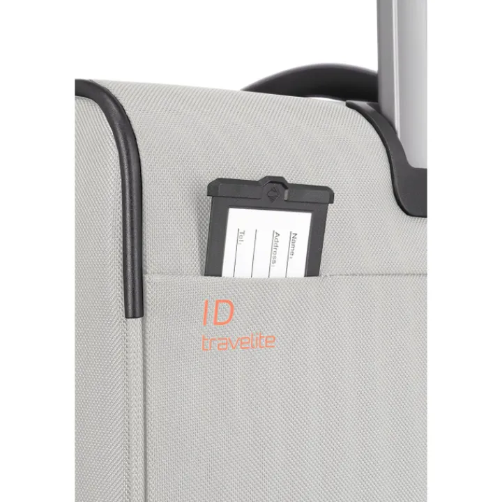 Reistrolleys|Reiskoffers>Travelite Crosslite 5.0 4w Trolley L white sand
