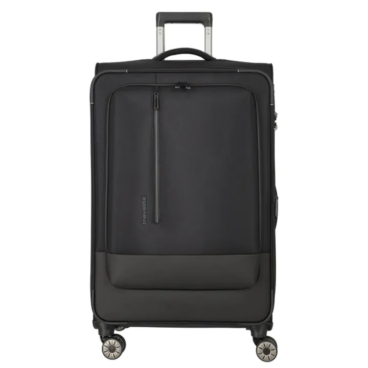 Reistrolleys|Reiskoffers>Travelite Crosslite 5.0 4w Trolley L black