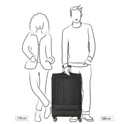 Reistrolleys|Reiskoffers>Travelite Crosslite 5.0 4w Trolley L black
