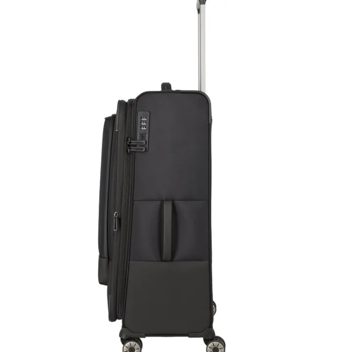 Reistrolleys|Reiskoffers>Travelite Crosslite 5.0 4w Trolley L black