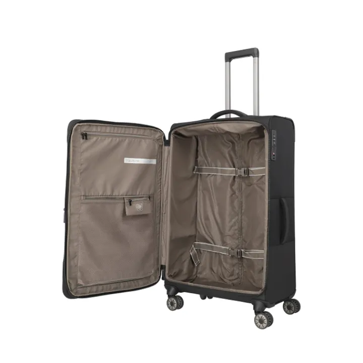 Reistrolleys|Reiskoffers>Travelite Crosslite 5.0 4w Trolley L black