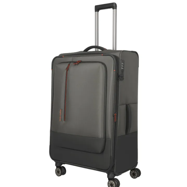 Reistrolleys|Reiskoffers>Travelite Crosslite 5.0 4w Trolley L dark olive