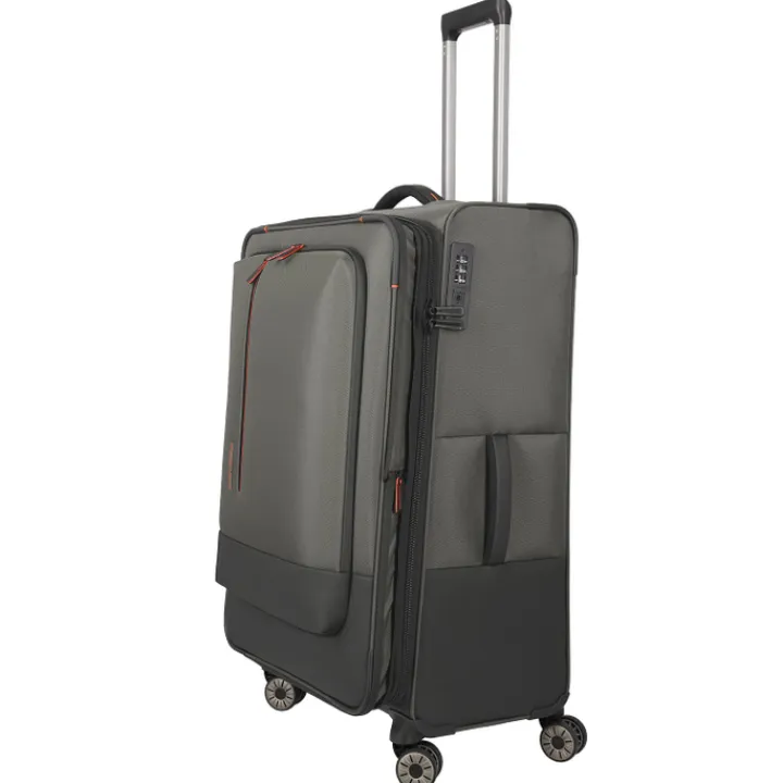 Reistrolleys|Reiskoffers>Travelite Crosslite 5.0 4w Trolley L dark olive