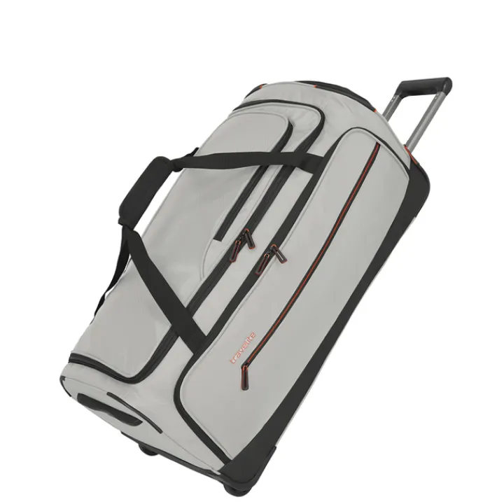 Heren Reistassen|Dames Reistassen>Travelite Crosslite 5.0 Wheeled Duffle L white sand