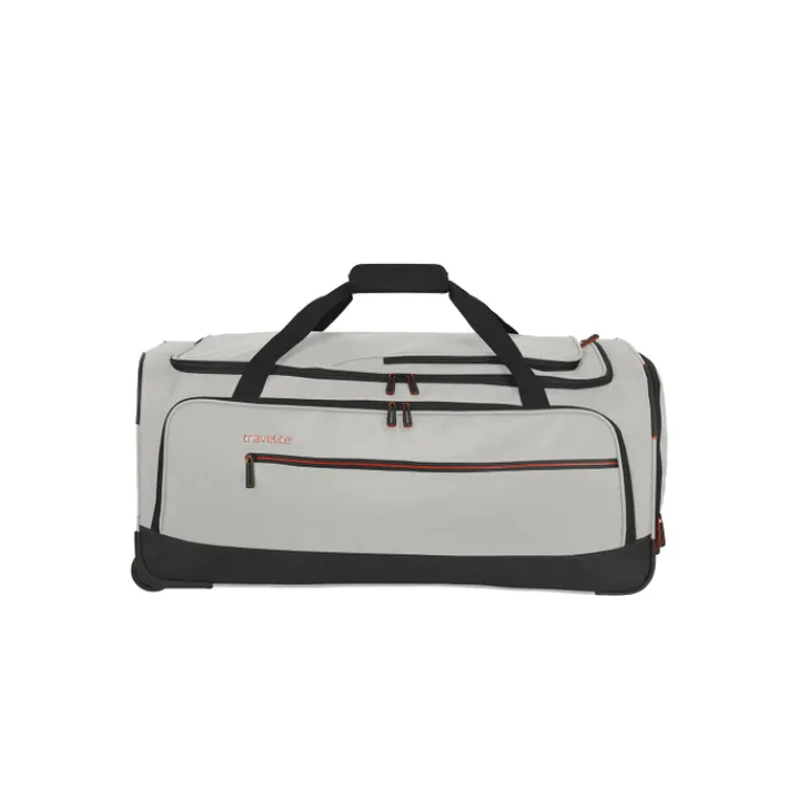 Heren Reistassen|Dames Reistassen>Travelite Crosslite 5.0 Wheeled Duffle L white sand