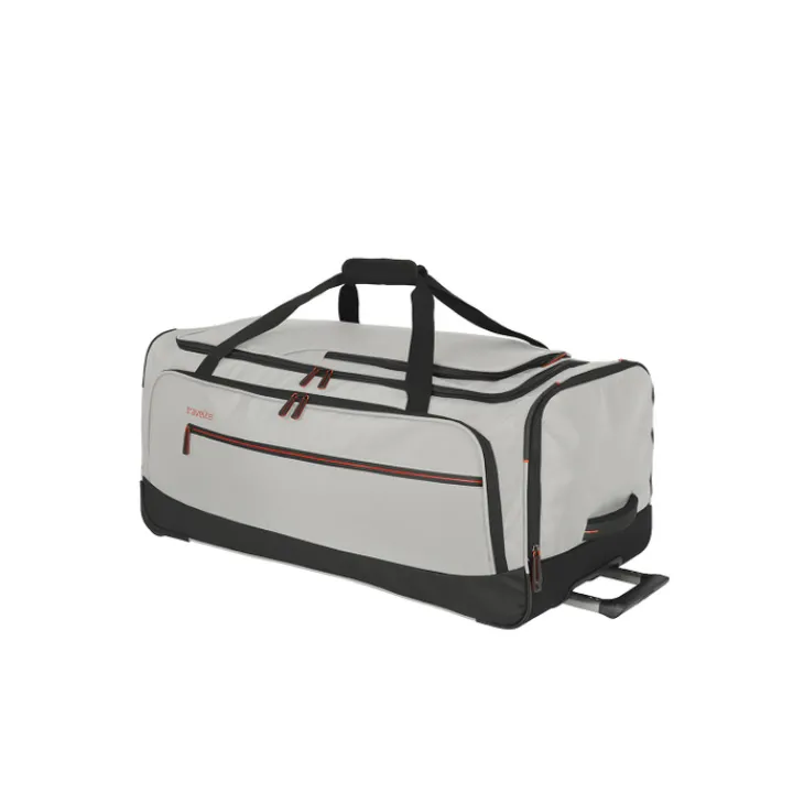 Heren Reistassen|Dames Reistassen>Travelite Crosslite 5.0 Wheeled Duffle L white sand