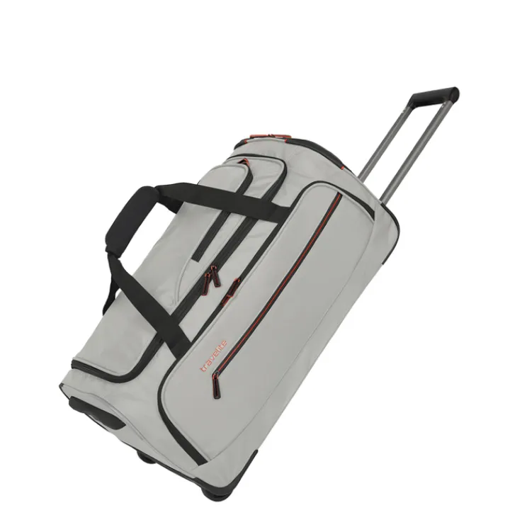 Heren Reistassen|Dames Reistassen>Travelite Crosslite 5.0 Wheeled Duffle M white sand