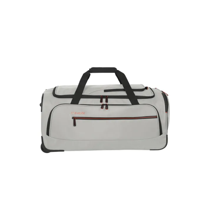 Heren Reistassen|Dames Reistassen>Travelite Crosslite 5.0 Wheeled Duffle M white sand