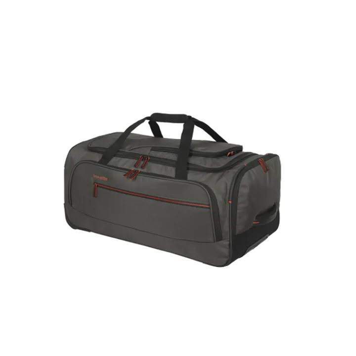 Heren Reistassen|Dames Reistassen>Travelite Crosslite 5.0 Wheeled Duffle M dark olive