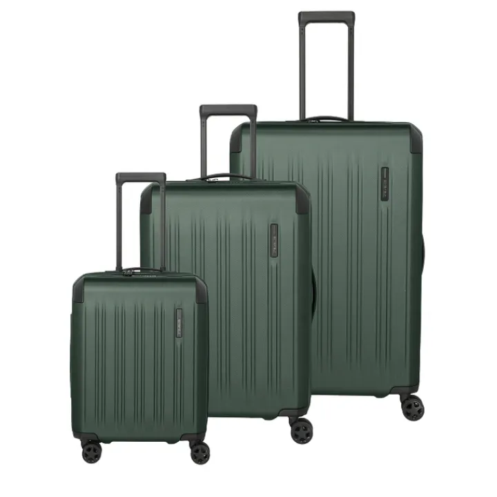 Reistrolleys|Reiskoffers>Travelite Dynamiic 4 Wheel Trolley L green